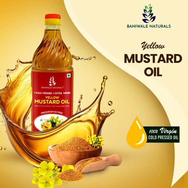 YELLOW MUSTARD OIL 1 litre - Image 2