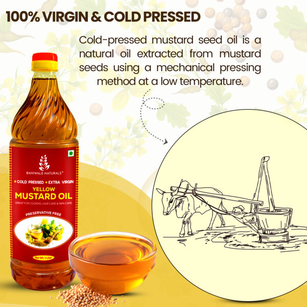 YELLOW MUSTARD OIL 1 litre - Image 3