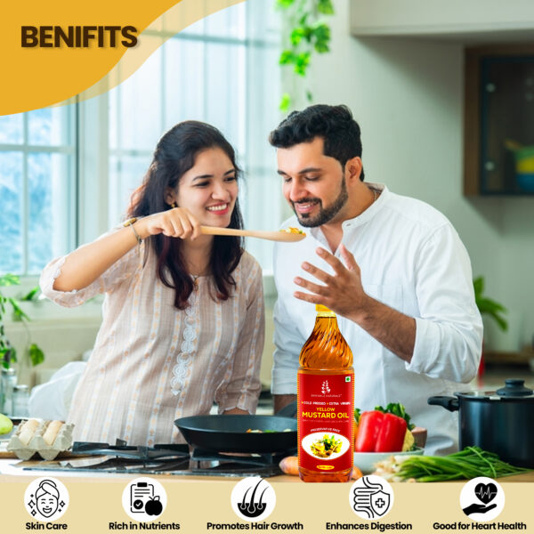 YELLOW MUSTARD OIL 1 litre - Image 4