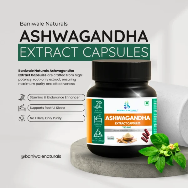 ASHWAGANDHA Extracted Capsule / Baniwale naturals