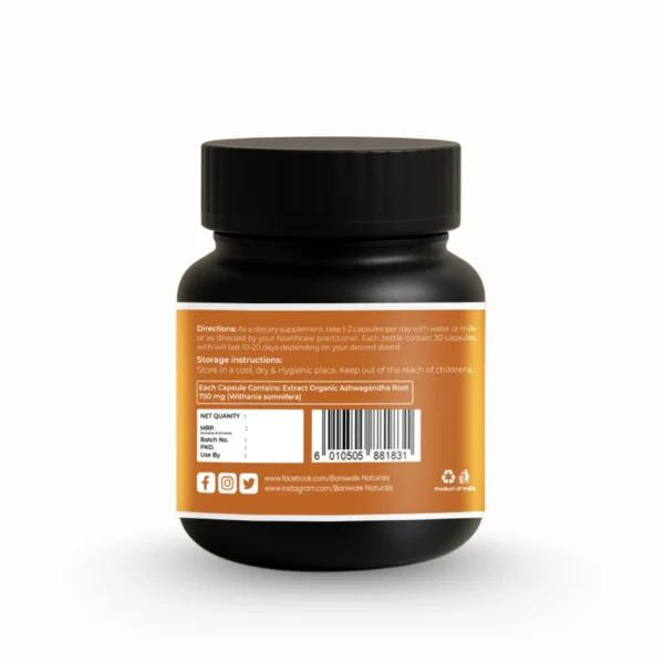 ASHWAGANDHA Extracted Capsule / Baniwale naturals